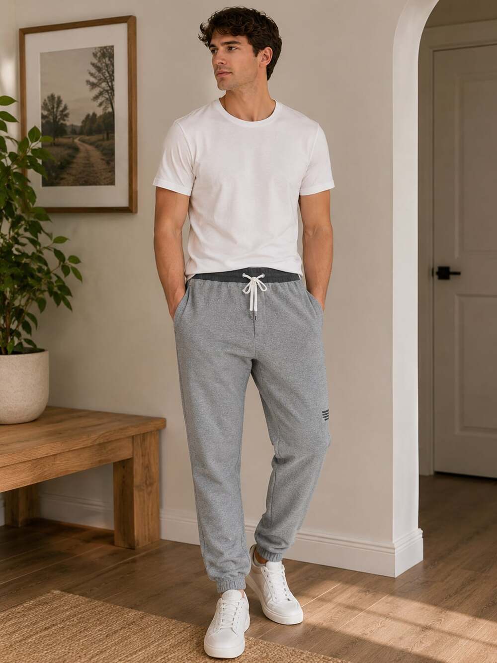Vuori Jogger Sweatpants Men’s XXL Gray Heather Performance Athleisure